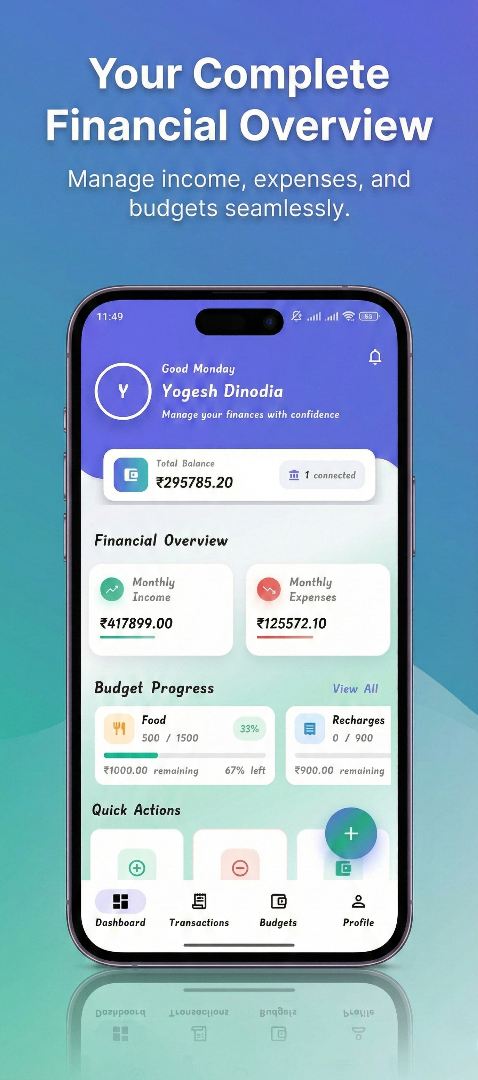 MyKosh: Smart Money Manager Screen 1
